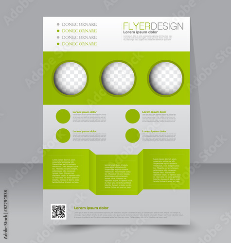 Flyer template. Business brochure. A4 poster for business.