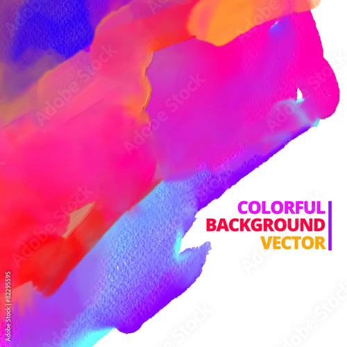 vector background of ink color paint design