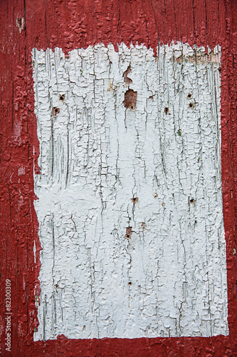 Red and white painted wooden panel, background, wallpaper