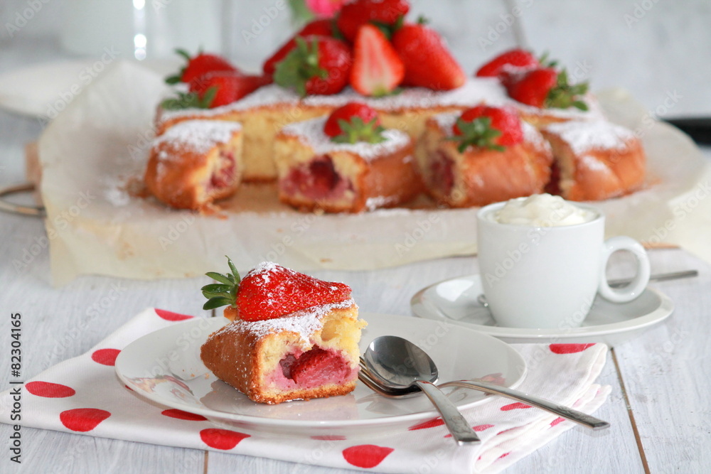 strawberries cake - friuts cake strawberries cake - friuts cake