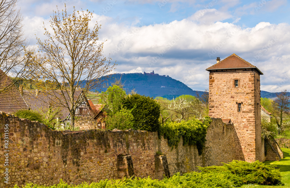 Medieval fortifications of Bergheim - Haut-Rhin, France