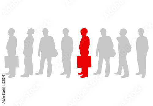 Engineer detailed silhouettes illustration vector background com