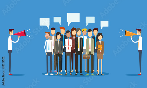group people business and marketing communication concept