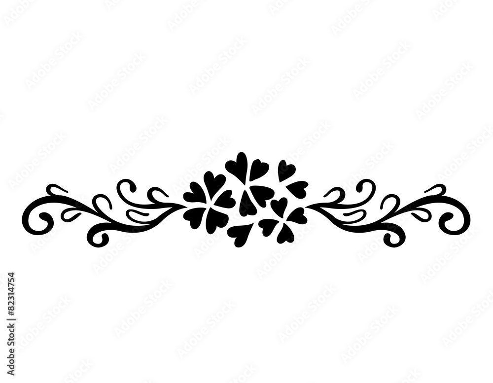 Vector of abstract artistic floral ornament