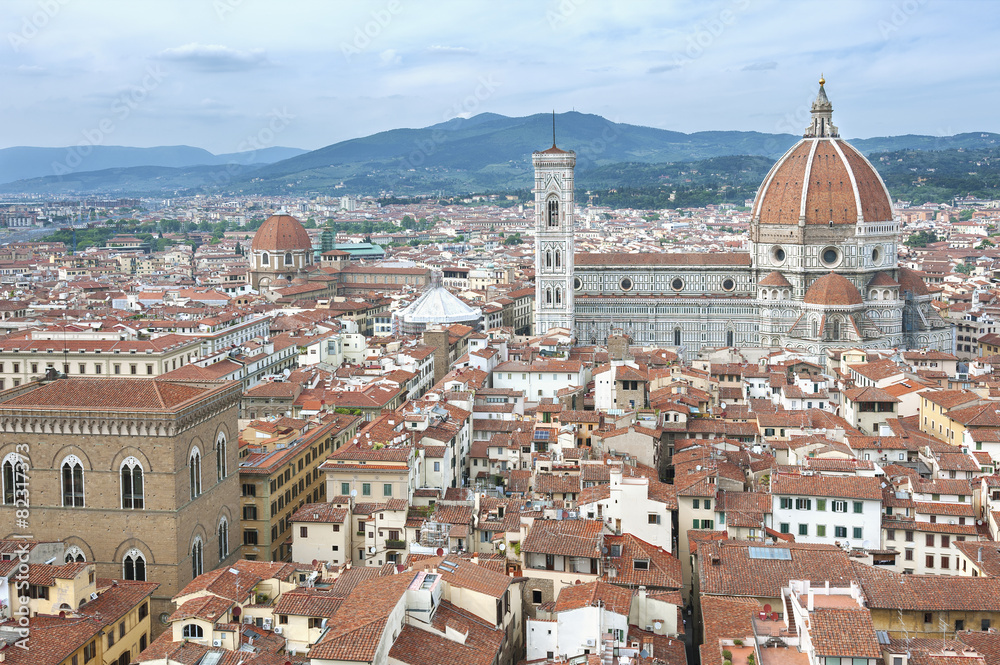 Aerial view of Florence, Tuscany, Italy