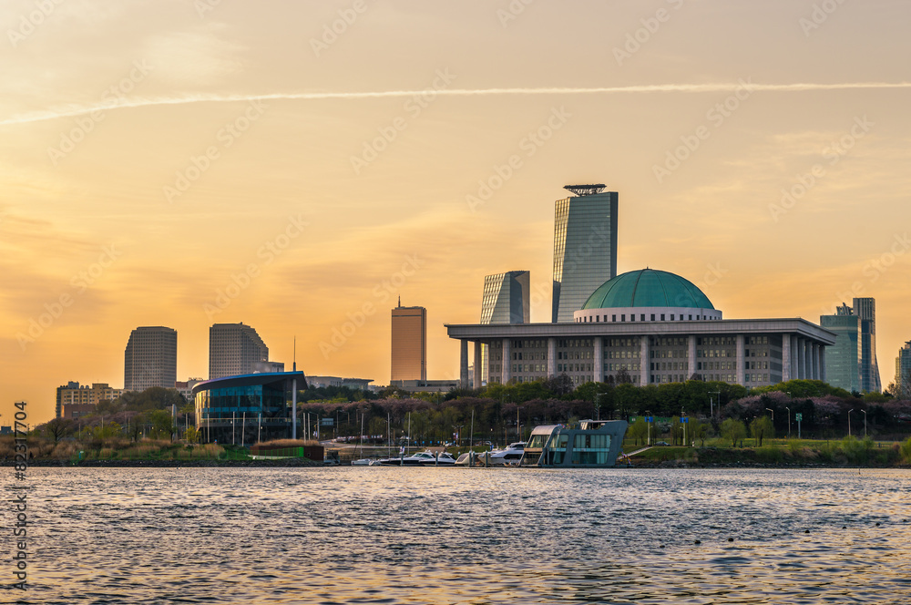 Obraz premium Yeouido Sunrise