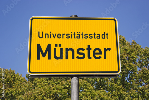 Ortsschild Unistadt Münster