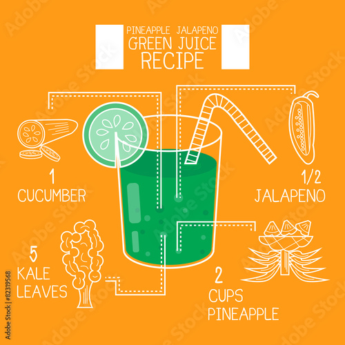 Pineapple jalapeno,green juice recipes great detoxifier photo