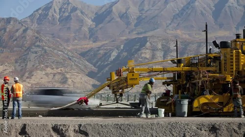 T/L WS Road construction site / Orem, Utah, USA