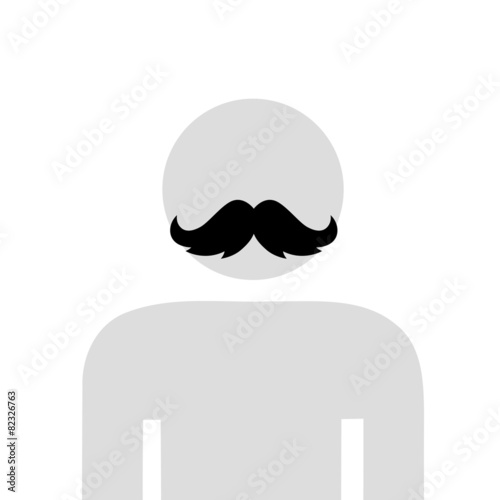 homme à moustache