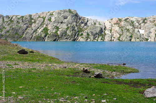 Lac à l’Alpe-d’Huez photo