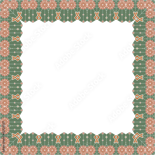 Ornamental Frame for photo with abstract elements