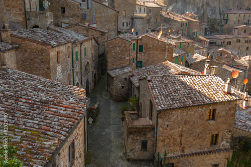 Beautiful medieval town in northern Tuscany, Sorano