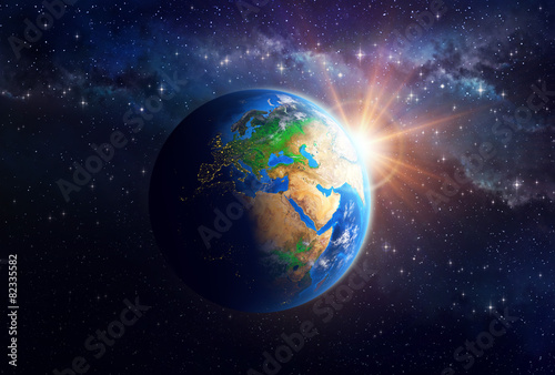 Fototapeta Naklejka Na Ścianę i Meble -  Planet Earth in outer space