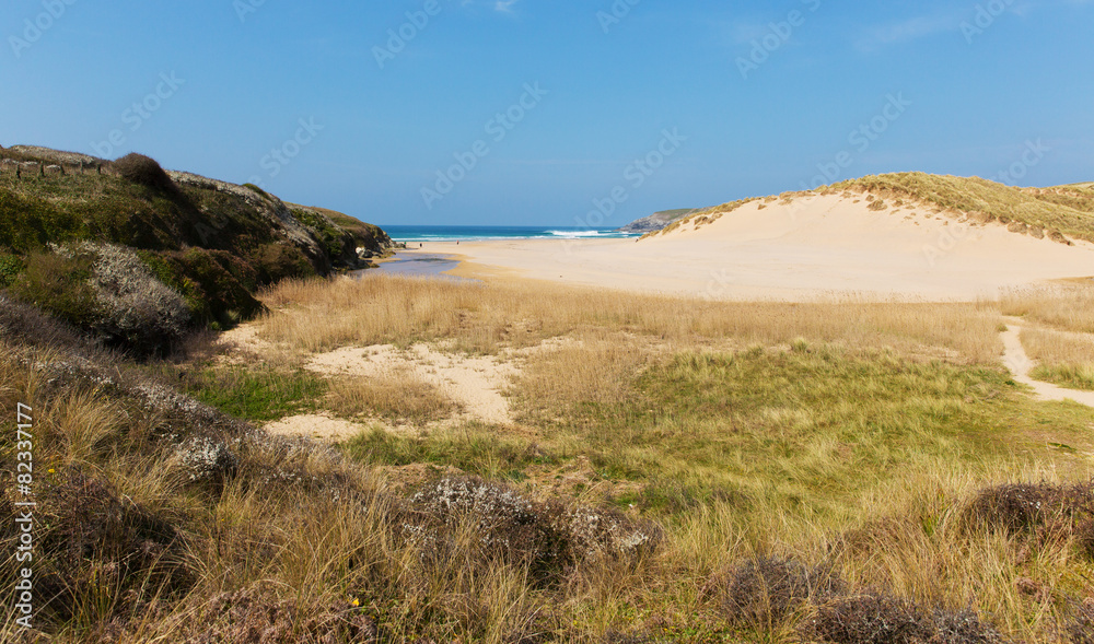 Penhale Sands Holywell Bay North Cornwall UK Penhale Sands Holywell Bay North Cornwall UK