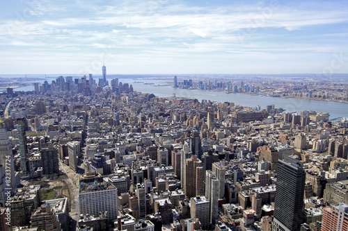 Aerial view of NYC from Empire States bldg