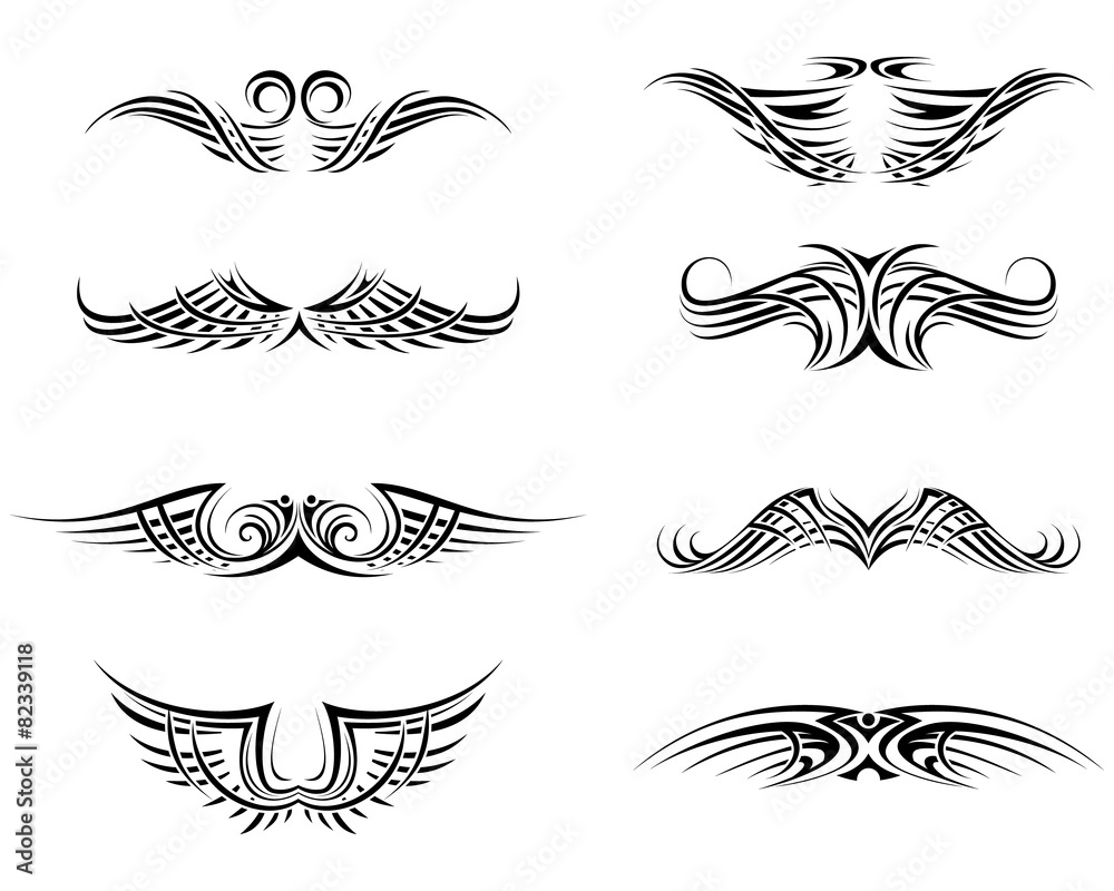 Black tattoo set Black tattoo set