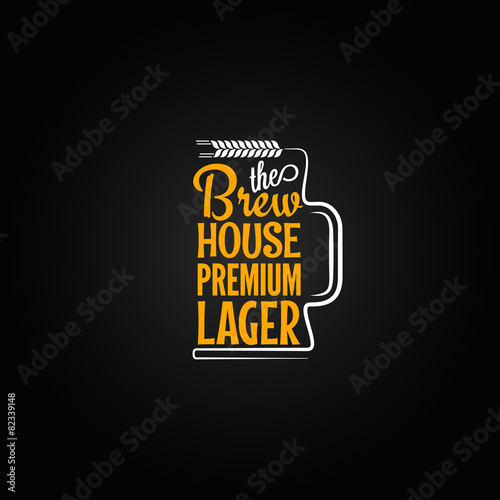 beer mug design background