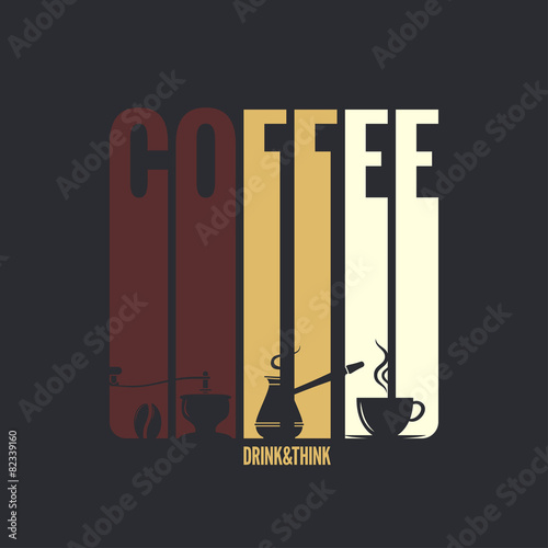 coffee label design background