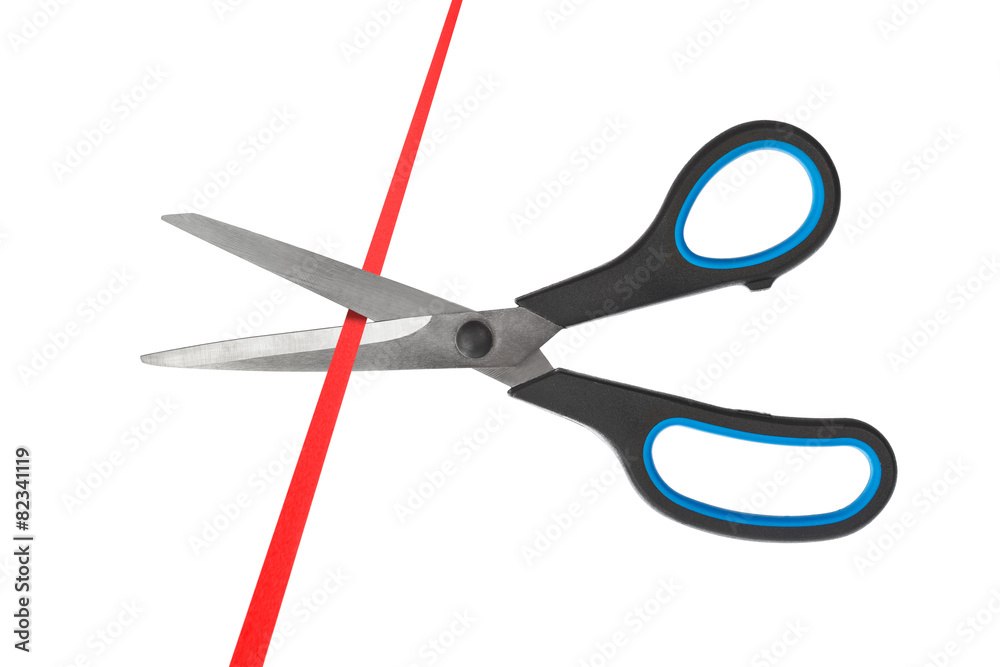 Scissors and ribbon