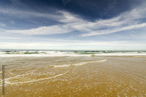 beach in Coast of death , Razo , Galicia, Spain