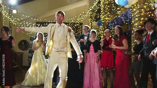 WS Students dancing on prom night / Cedar Hills, Utah, USA photo