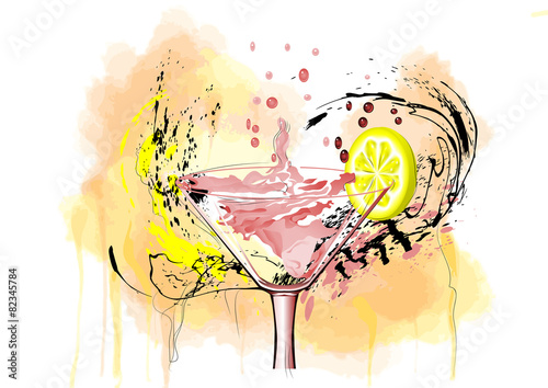 coctail and lemon
