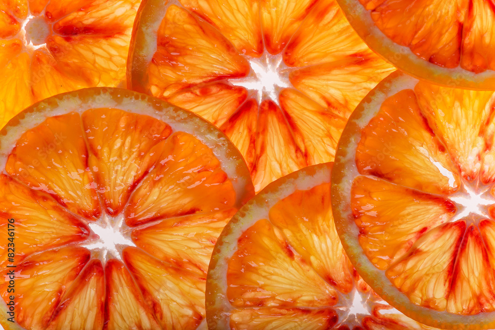 Sliced fruits background Sliced fruits background