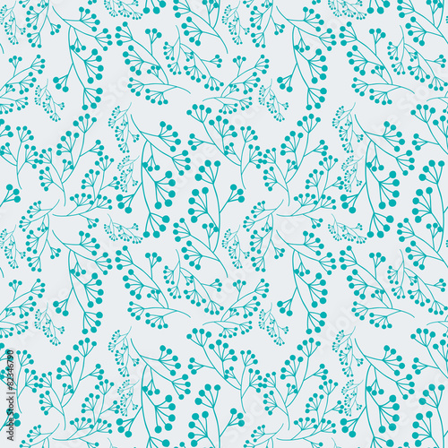 Cune nature branches seamless pattern