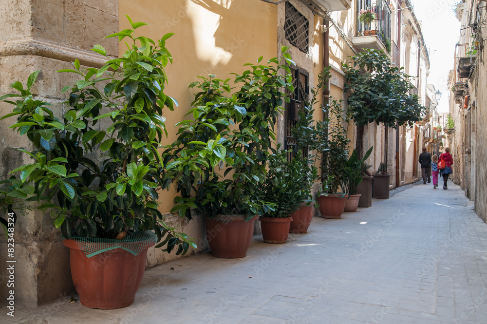 Fototapeta premium Walking through Siracuse