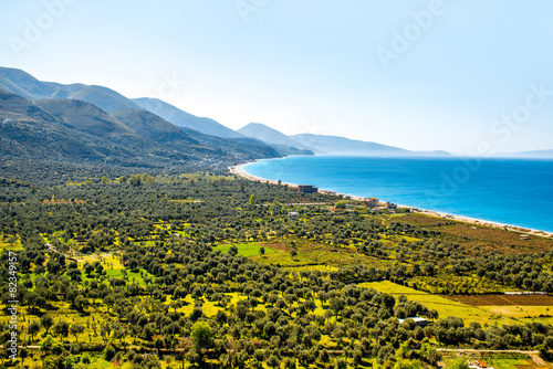 Borsh beach in Albania