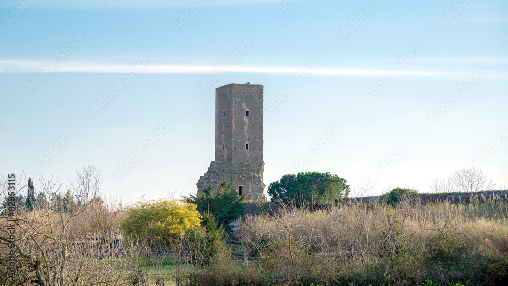 Landscape of Torre del Fiscale, Rome Italy