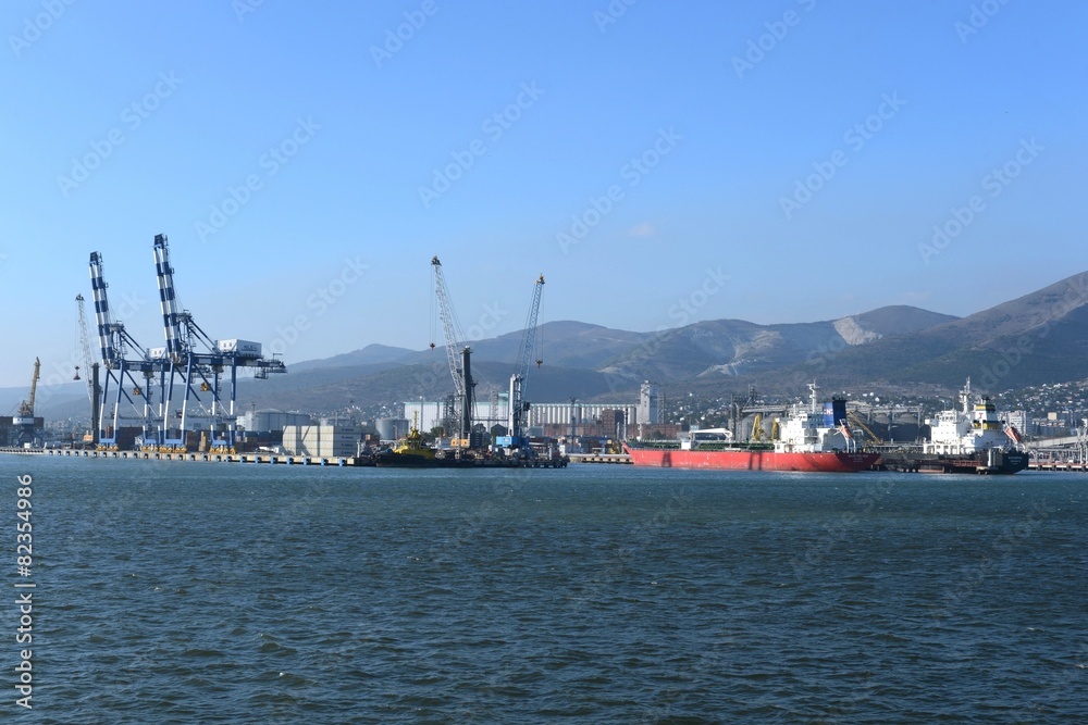 Cargo port in Novorossiysk