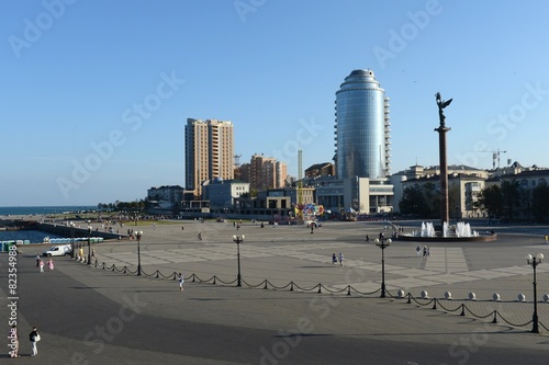 Novorossiysk is a city on the coast Tsemess Bay photo