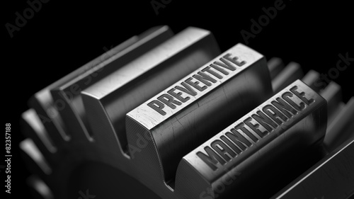 Принти на полотні Preventive Maintenance on the Metal Gears.