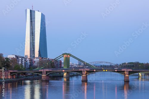 European Central Bank building in Frankfurt, Germany photo