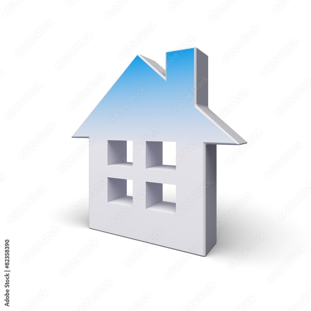 House. 3D. Little house House. 3D. Little house