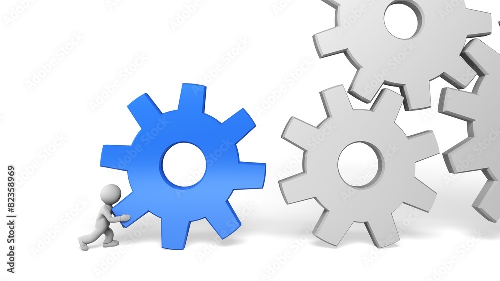 Gear. 3D. Main part of the mechanism Gear. 3D. Main part of the mechanism