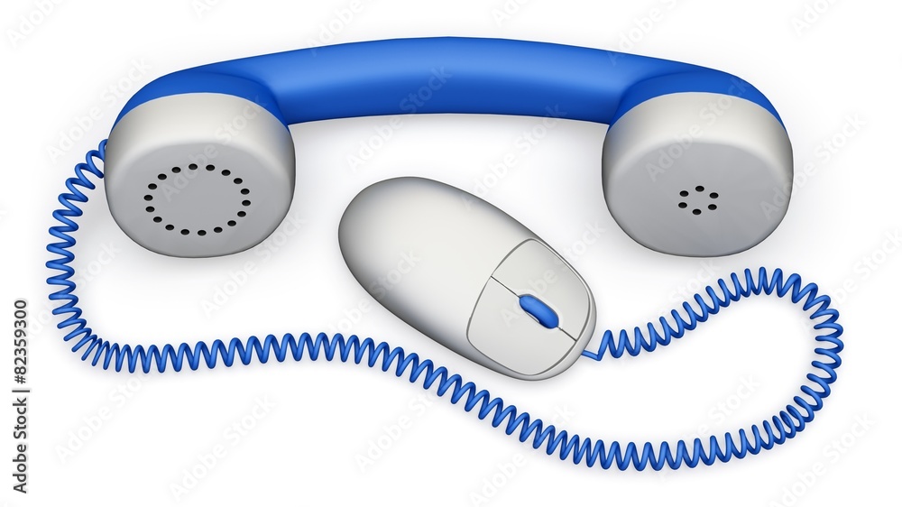 Telephone. 3D. Internet Call Telephone. 3D. Internet Call