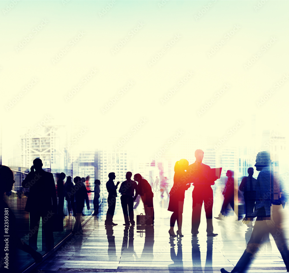 Business People Talking Connection Conversation Concept Business People Talking Connection Conversation Concept