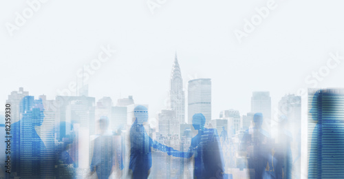 Business Handshake Agreement Deal White Collar Worker Concept