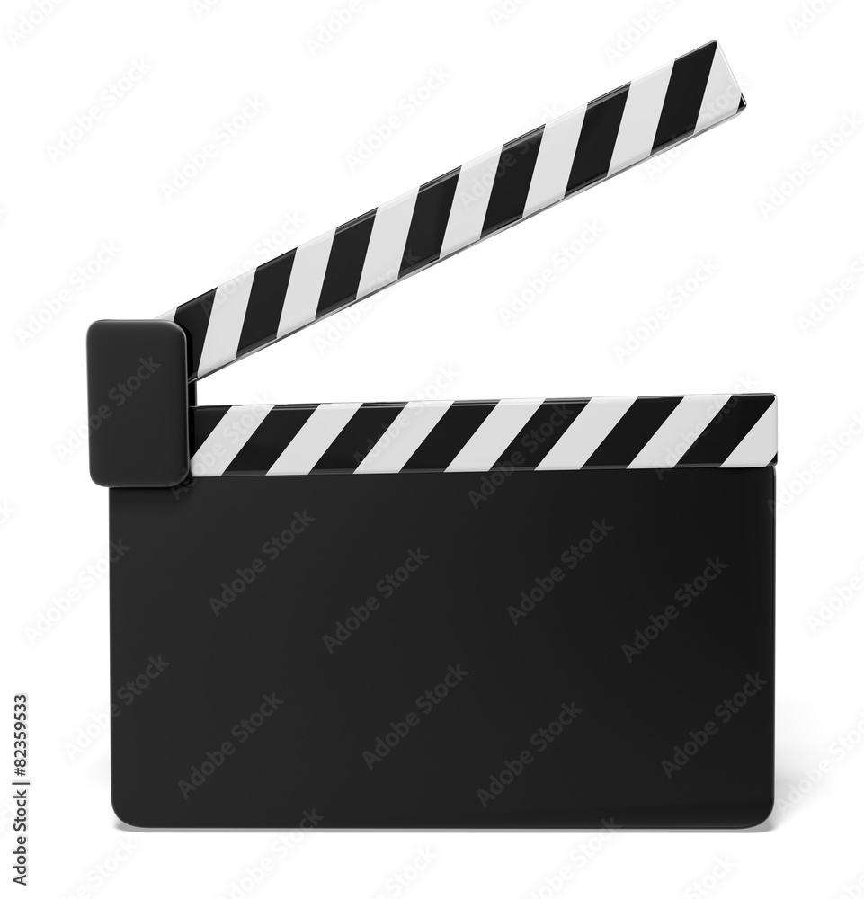 Film Slate. 3D. Clapperboard