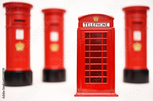 Wallpaper Mural London postbox and telephone box Torontodigital.ca