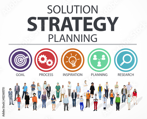 Strategy Business Goals Solution Success Concept