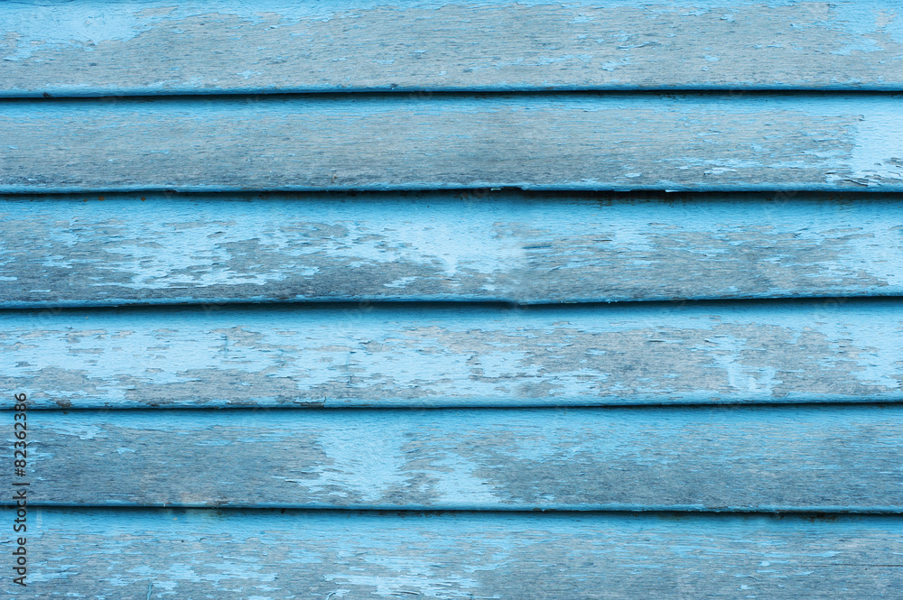 Obraz premium Blue wood wall background