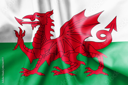 Fototapeta Wales Flag
