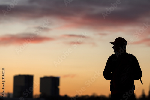 Man admiring sunset © danmir12