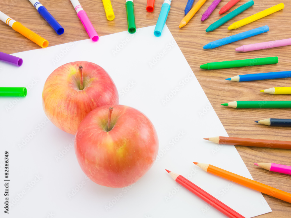 Naklejka premium Drawing Apple