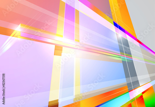 Colorful abstract angle shape scene vector background
