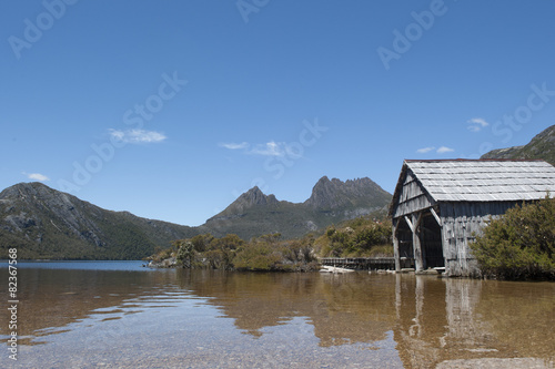 Cradle Mountain Tasmania and boat shed